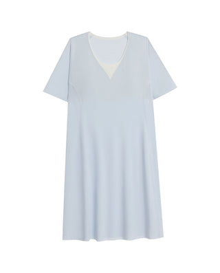 Aimer 25SS Pullover Short-Sleeved Nightgown With Cups
