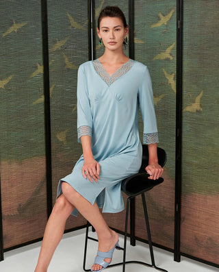 Aimer Long Lace-Trimmed Nightdress