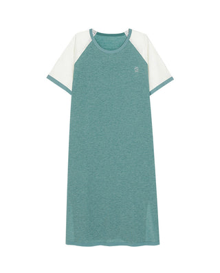 Aimer Short-Sleeve Nightgown with Seaweed Fiber