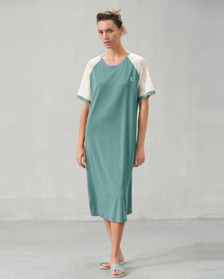 Aimer Short-Sleeve Nightgown with Seaweed Fiber
