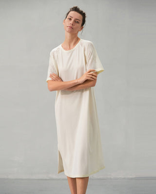 Aimer Short-Sleeve Nightgown with Seaweed Fiber