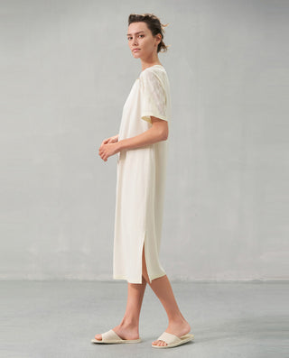 Aimer Short-Sleeve Nightgown with Seaweed Fiber