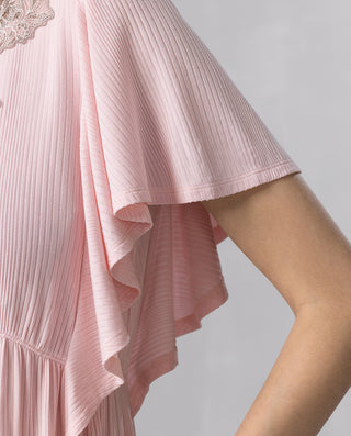 Aimer 25SS Sleeping Beauty Short-Sleeve Nightgown with Built-In Bra