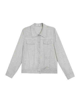 Aimer CHUANG 25SS Silk Printed Long-Sleeve Jacket