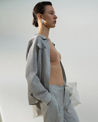 Aimer CHUANG 25SS Silk Printed Long-Sleeve Jacket