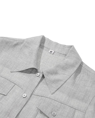 Aimer CHUANG 25SS Silk Printed Long-Sleeve Jacket