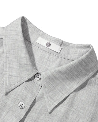 Aimer CHUANG 25SS Silk Printed Oversized Shirt