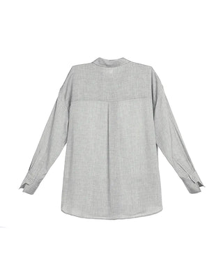 Aimer CHUANG 25SS Silk Printed Oversized Shirt