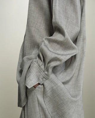 Aimer CHUANG 25SS Silk Printed Oversized Shirt