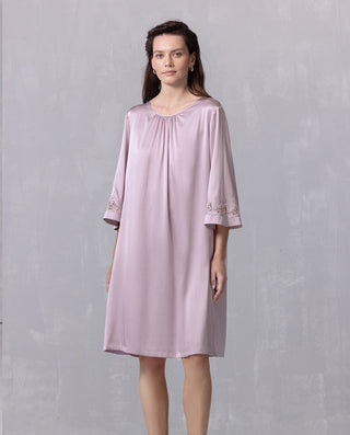 Aimer 25SS Silky Short-Sleeved Nightdress