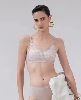 Aimer CHUANG V-Neck Seamless Wireless  Natural Support Bra