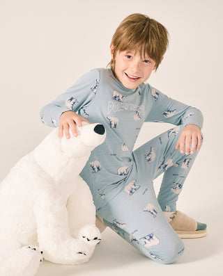 AIMER KIDS Polar Bear Long Pants