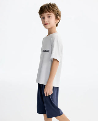 Aimer Kids Boys Short-sleeve Homewear Tops