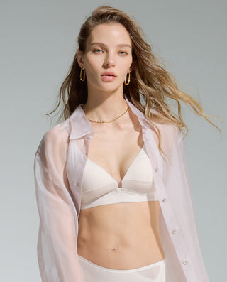 AIMER Wireless Deep V Triangle Cup Bra