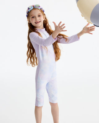 AIMER KIDS Long-sleeved One-piece Swimsuit For Girls