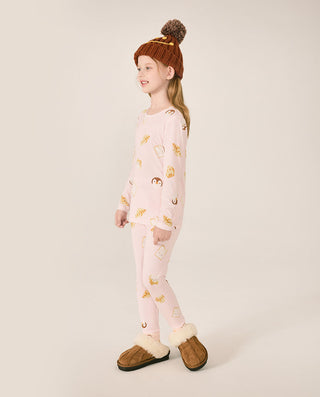 AIMER KIDS Animal Pattern Warm Clothing Set for Girls