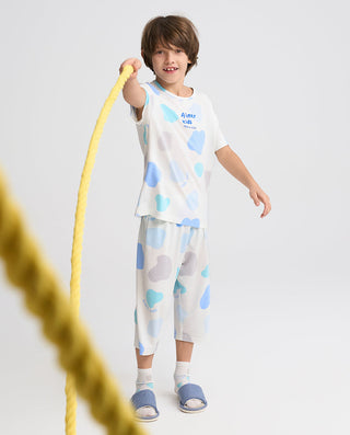 Aimer Kids Milk Fiber Sleepwear Set for Boys