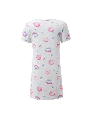 Aimer Kids Short-sleeved Nightdress For Girls