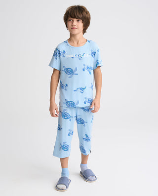 Aimer Kids Short-sleeve Tops Homewear Set For Boys Value Set