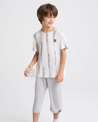 Aimer Kids Short-sleeve Tops Homewear Set For Boys Value Set