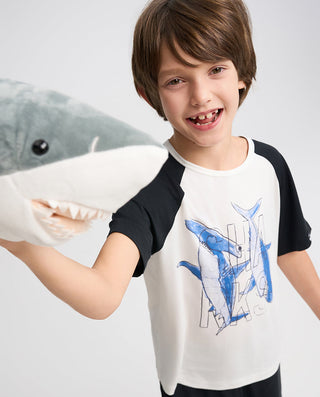 Aimer Kids Short-sleeve Tops Homewear Set For Boys Value Set