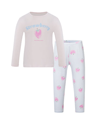 Aimer Kids Long-sleeved Homewear Set For Girls