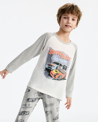 Aimer Kids Milk Pajamas For Boys