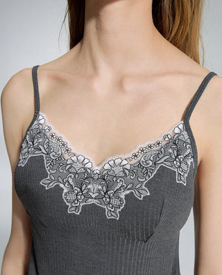 Aimer Lace‑Trim Padded‑Cup 3‑Piece Women Loungewear Set AM46D581