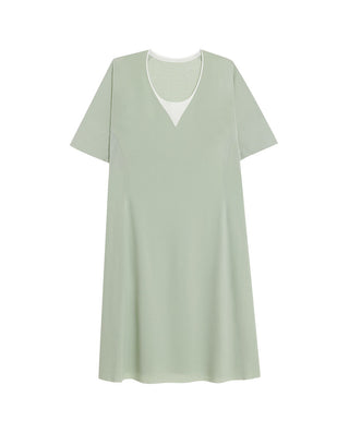 Aimer 25SS Pullover Short-Sleeved Nightgown With Cups
