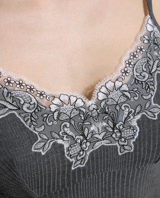 Aimer Lace‑Trim Padded‑Cup 3‑Piece Women Loungewear Set AM46D581