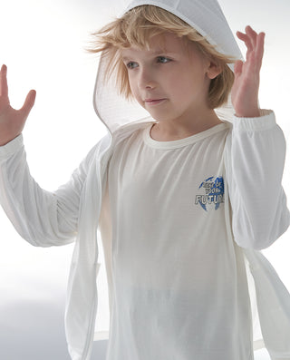 Aimer Kids Hooded Long-Sleeved Top For Boy