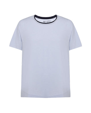 Aimer Men Modal Crew Neck Pajamas Shirt with Seaweed Fiber