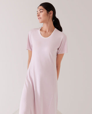 Aimer Short-Sleeve Nightgown with Seaweed Fiber
