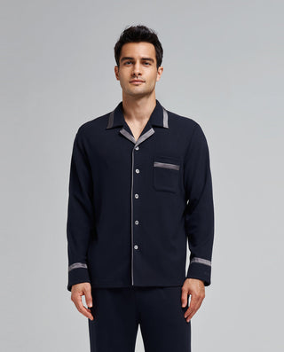 Aimer Men Milk Long Sleeve Classic Sleep Top