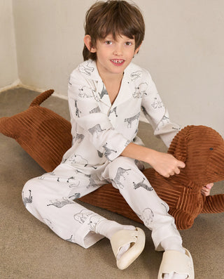 Aimer Kids Long Sleeve Cardigan Loungewear Tops For Unisex AK341E231