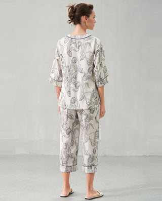 Aimer V-neck Print Pajama Set