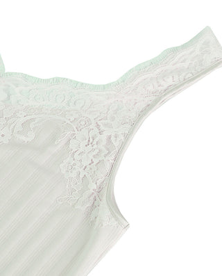 Aimer Lace Wide Shoulder Short Nightgown