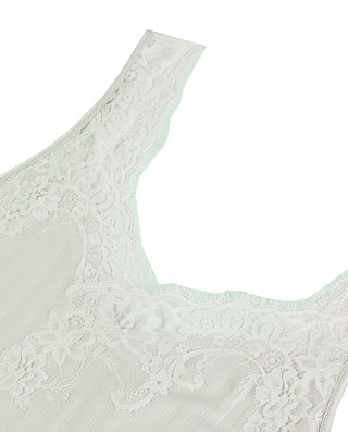 Aimer Lace Wide Shoulder Short Nightgown