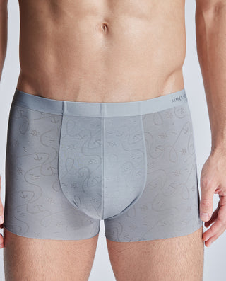 AIMER MEN Cool Touch Jacquard High Waist Trunks NS23K831