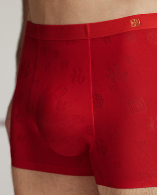 Aimer Men Red Modal Trunks