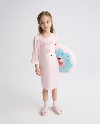 Aimer Kids Milk Fiber Collection Nightdress For Girls