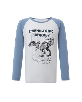 Aimer Kids Milk Fiber Collection Long-sleeved Pajama Top For Boys