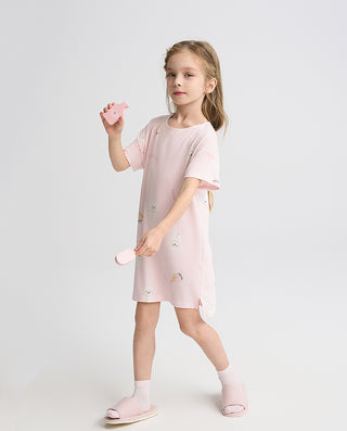 Aimer Kids Milk Fiber Collection Nightdress For Girls