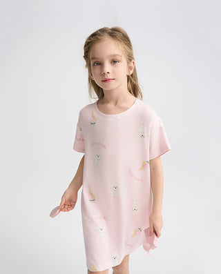 Aimer Kids Milk Fiber Collection Nightdress For Girls