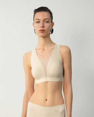 Aimer CHUANG Summer Deep V Wireless Bra Tank Top
