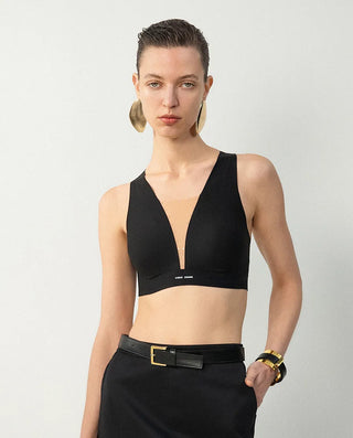 Aimer CHUANG Summer Deep V Wireless Bra Tank Top