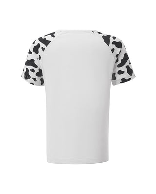 Aimer Kids Cool Feeling Milk Fiber Short-sleeve Homewear Tops