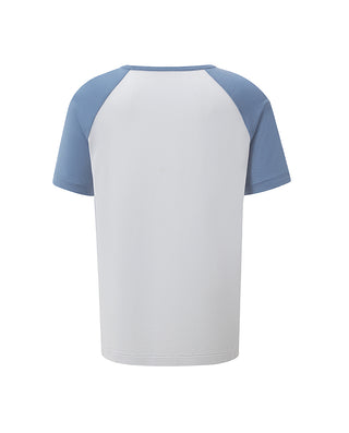 Aimer Kids Cool Feeling Milk Fiber Short-sleeve Homewear Tops For Boys