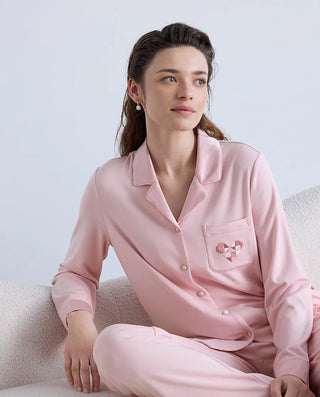 Aimer Milk Fiber Modal Pajama Set AM46B701