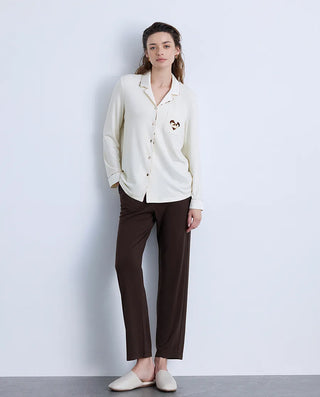 Aimer Milk Fiber Modal Pajama Set AM46B701